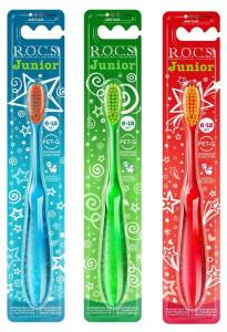 Рокс зубная щетка Junior для детей от 6 до 12 лет мягкая