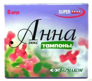 Тампоны анна люкс супер 8
