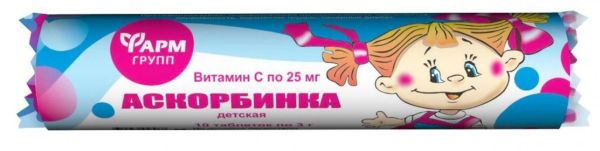 Аскорбинка плюс, 10 табл. по 3 г фотография