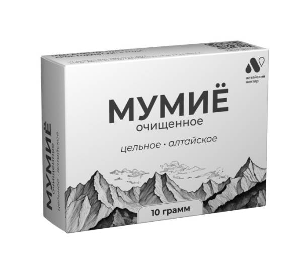 Мумие цельное БАД Алтайский Нектар 10г фотография